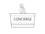 woman concierge illustration